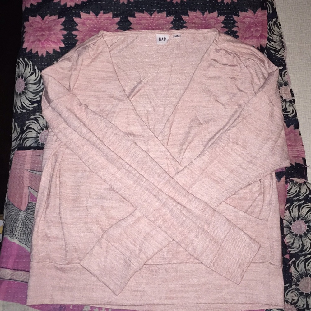 GAP pink long sleeve top
